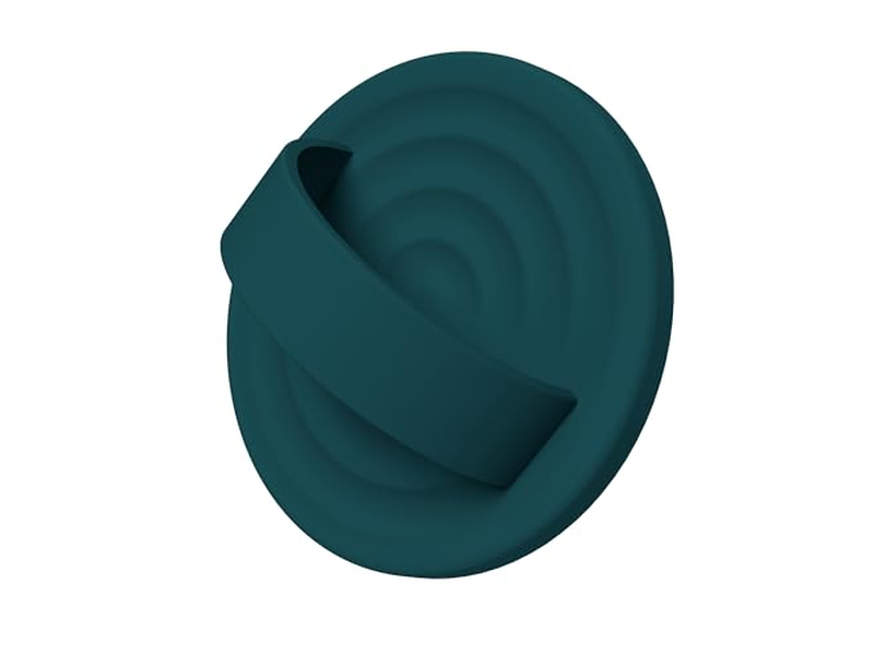 Magnetic Phone Ring Grip Holder Silicone Finger Loop Dark Green