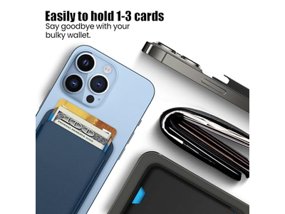 2 Pack Magnetic Wallet Compatible with MagSafe for iPhone Card Holder