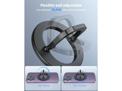 Adjustable Magnetic Phone Ring Holder Removable Finger Phone Ring