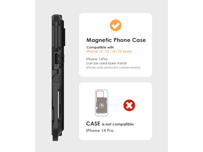 Carbon Fiber Magnetic Wallet Card Holder with Multi-Function Features