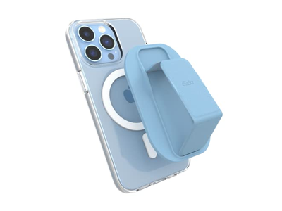 Compact Mobile Cell Phone Grip Holder with Magnetic Kickstand Light B