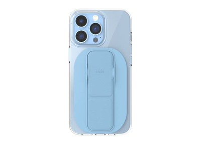 Compact Mobile Cell Phone Grip Holder with Magnetic Kickstand Light B