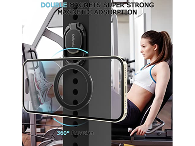 Double Adjustable Gym Finger Ring Grip and Stand