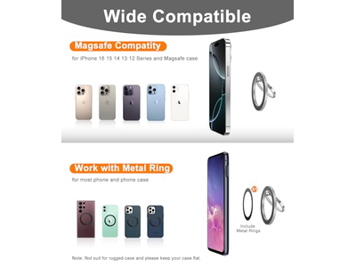 Magnet Cell Phone Grip Stand Finger Ring