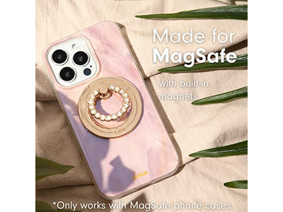Magnetic Phone Grip and Ring Holder with Rotatable Kickstand