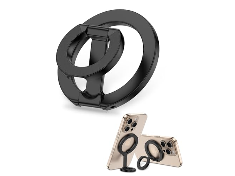 Magnetic Phone Grip Holder with Adjustable Kickstand for Smartphones
