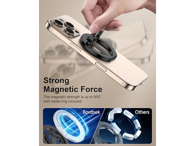 Magnetic Phone Grip Holder with Adjustable Kickstand Loop for Smartpho