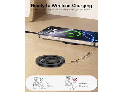 Magnetic Phone Grip Holder with Adjustable Kickstand Loop for Smartpho