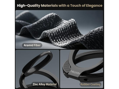Magnetic Phone Grip Ring Stand with Expanding Grip and Adjustable Kick