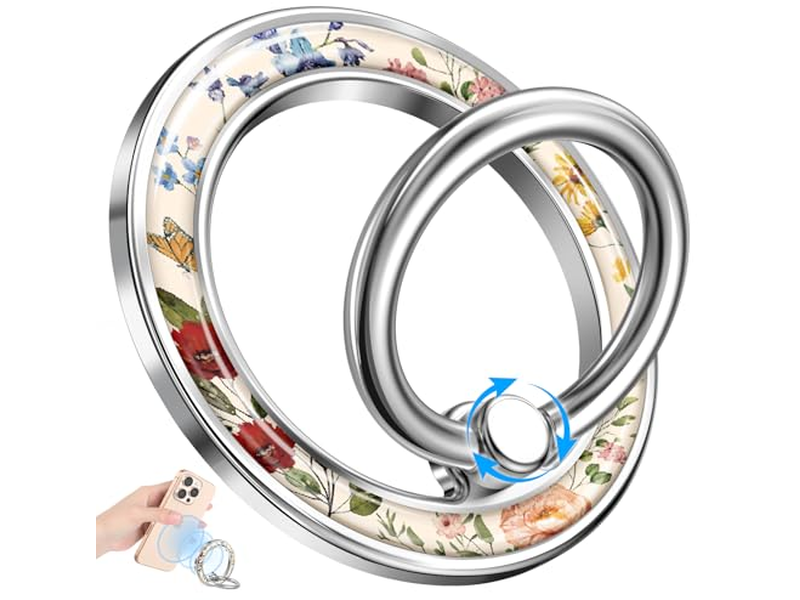 Magnetic Phone Ring Holder Compatible with MagSafe - Removable Grip St