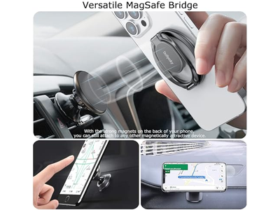 Magnetic Phone Ring Holder with Adjustable Finger Grip for Smartphones