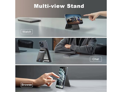 Magnetic Wallet and Card Holder Compatible with Magsafe for iPhone - B
