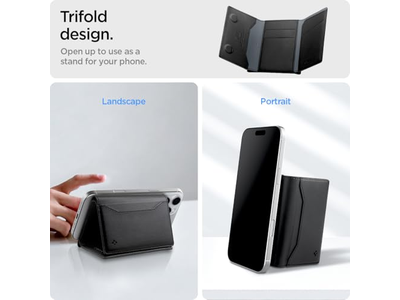 Magnetic Wallet Card Holder Cash Trifold Wallet Stand for MagSafe