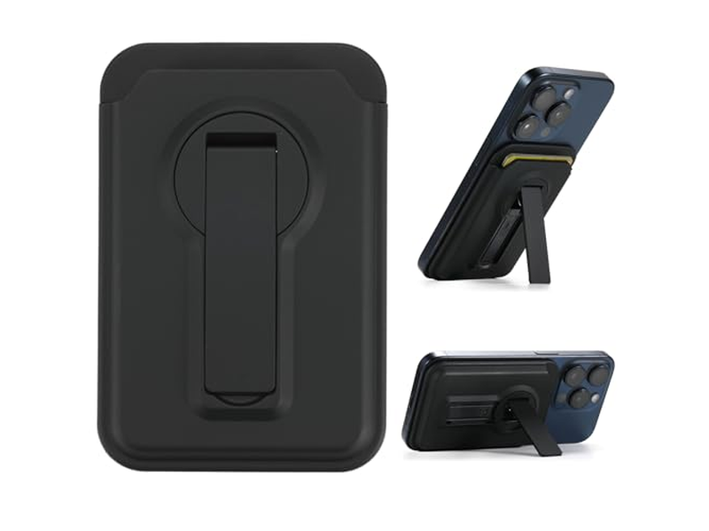 Magnetic Wallet for iPhone - Lightweight Card Holder and Stand