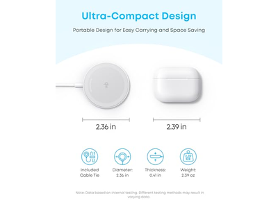 Magnetic Wireless Charger, Qi2 Certified 15W