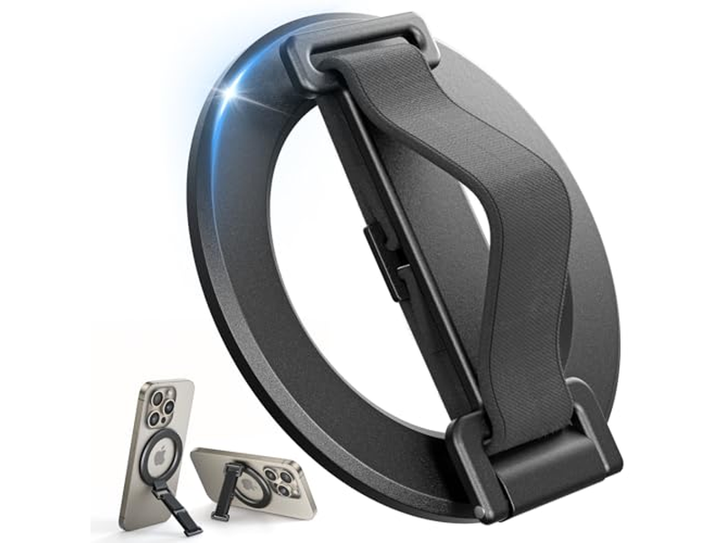 MagSafe Phone Grip with Finger Strap Removable MagSafe Ring Holder