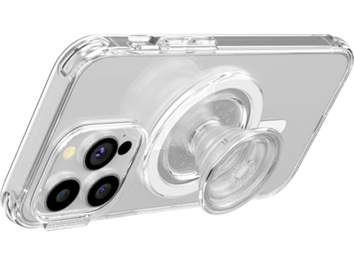 Phone Grip for MagSafe with Kickstand and Secure Hold - Clear