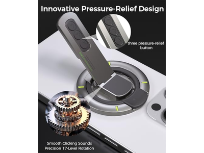Phone Grip with Magnetic Ring and 360degree Rotation for All Phones