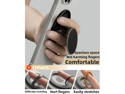 Ultra-Thin MagSafe Phone Grip Multi-Angle Ring Holder Stand with 360degree